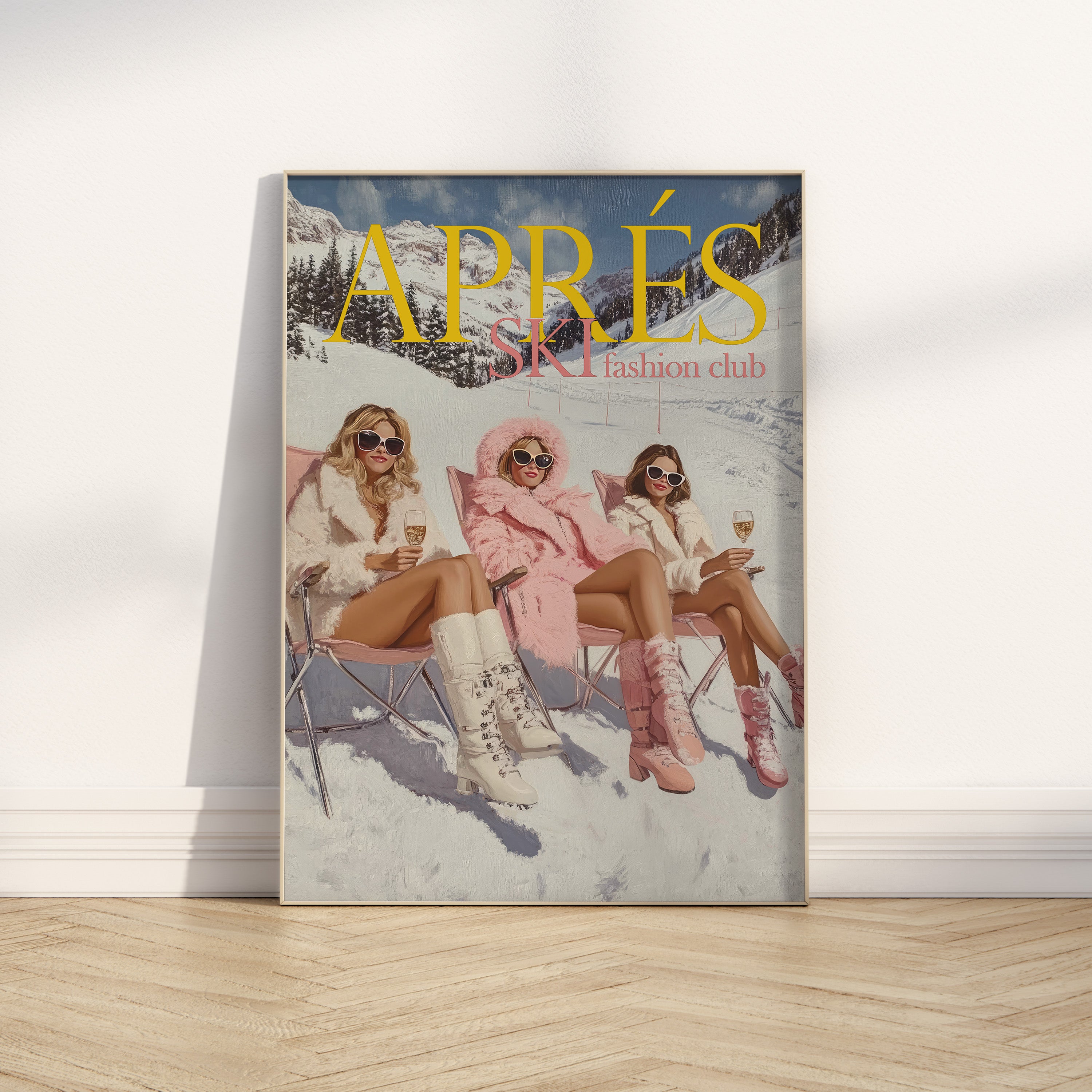 Après Ski Fashion Club Print | Matte Vertical Poster