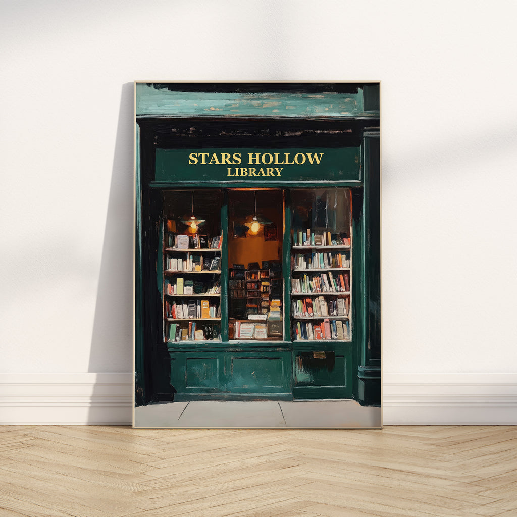 Stars Hollow Bookstore Print | Matte Vertical Poster