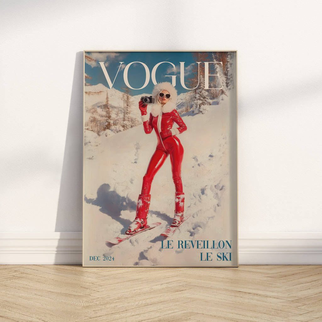 Après Ski Vogue Cover Print | Matte Vertical Poster
