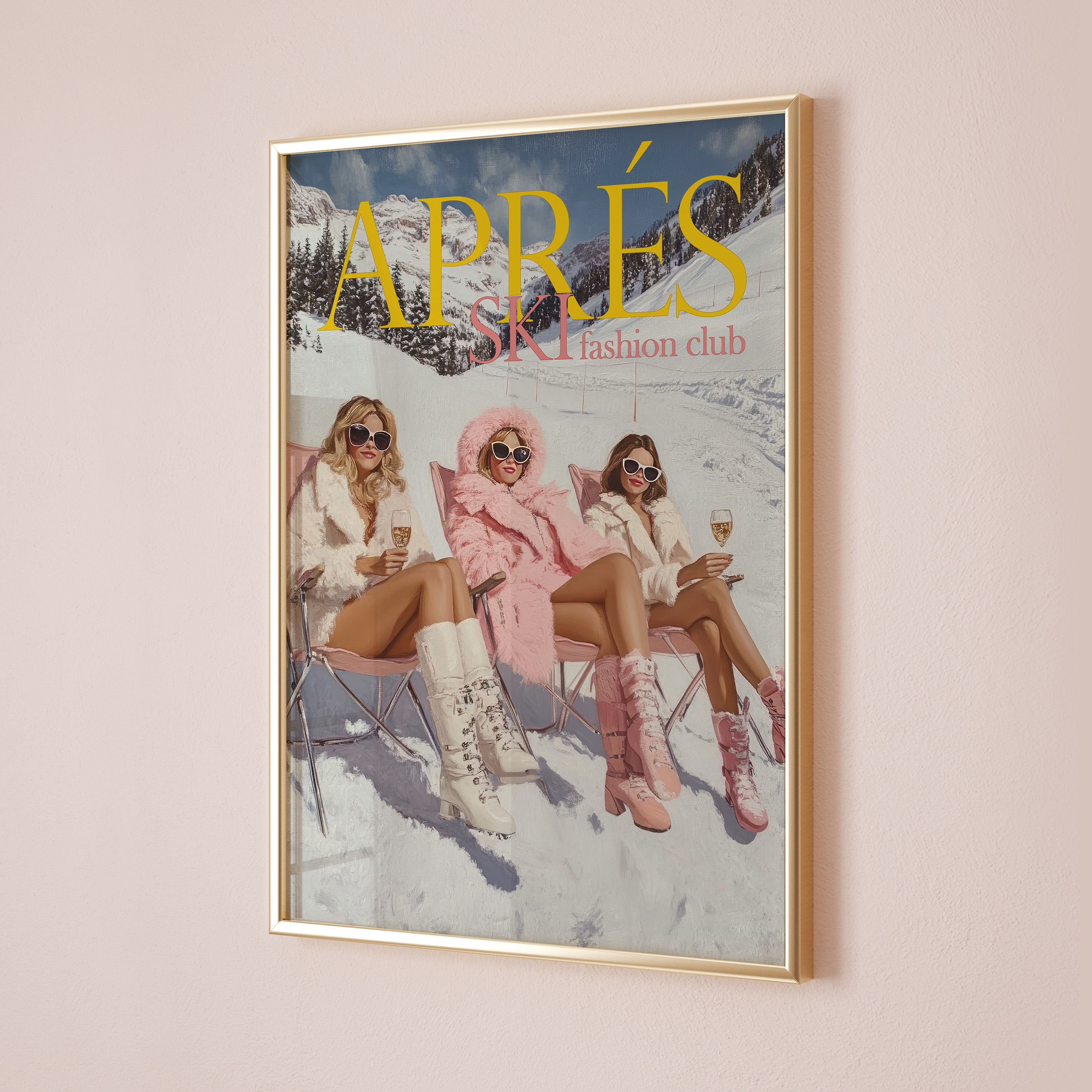 Après Ski Fashion Club Print | Matte Vertical Poster