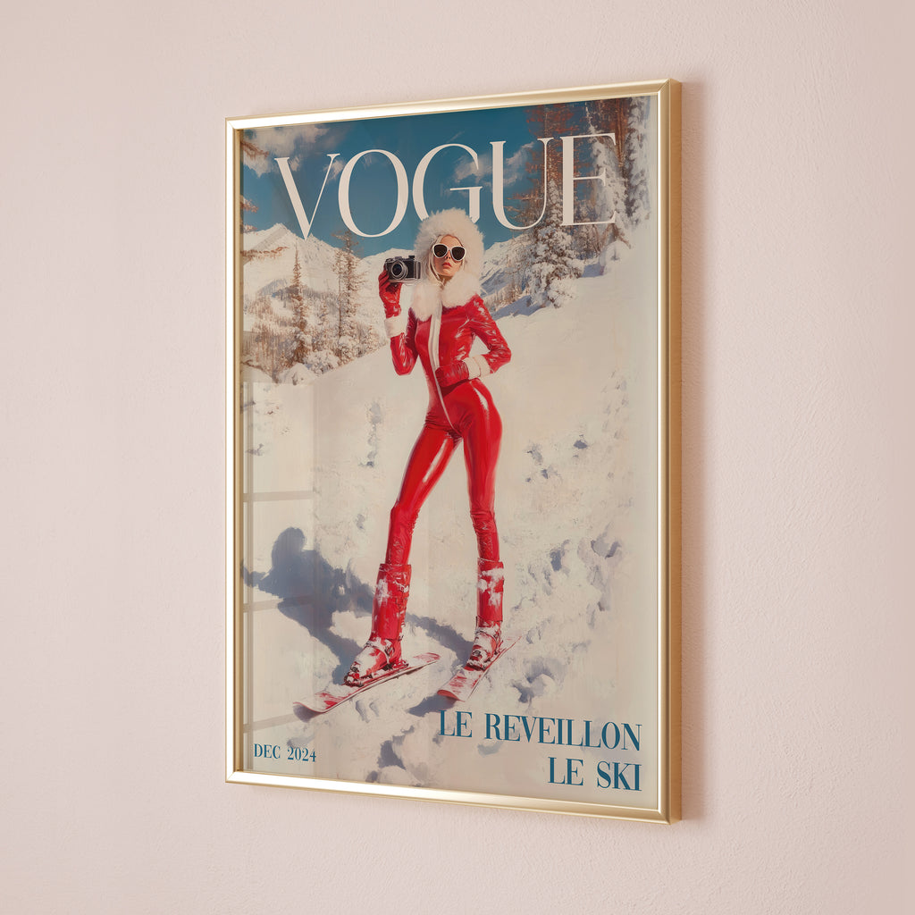 Après Ski Vogue Cover Print | Matte Vertical Poster