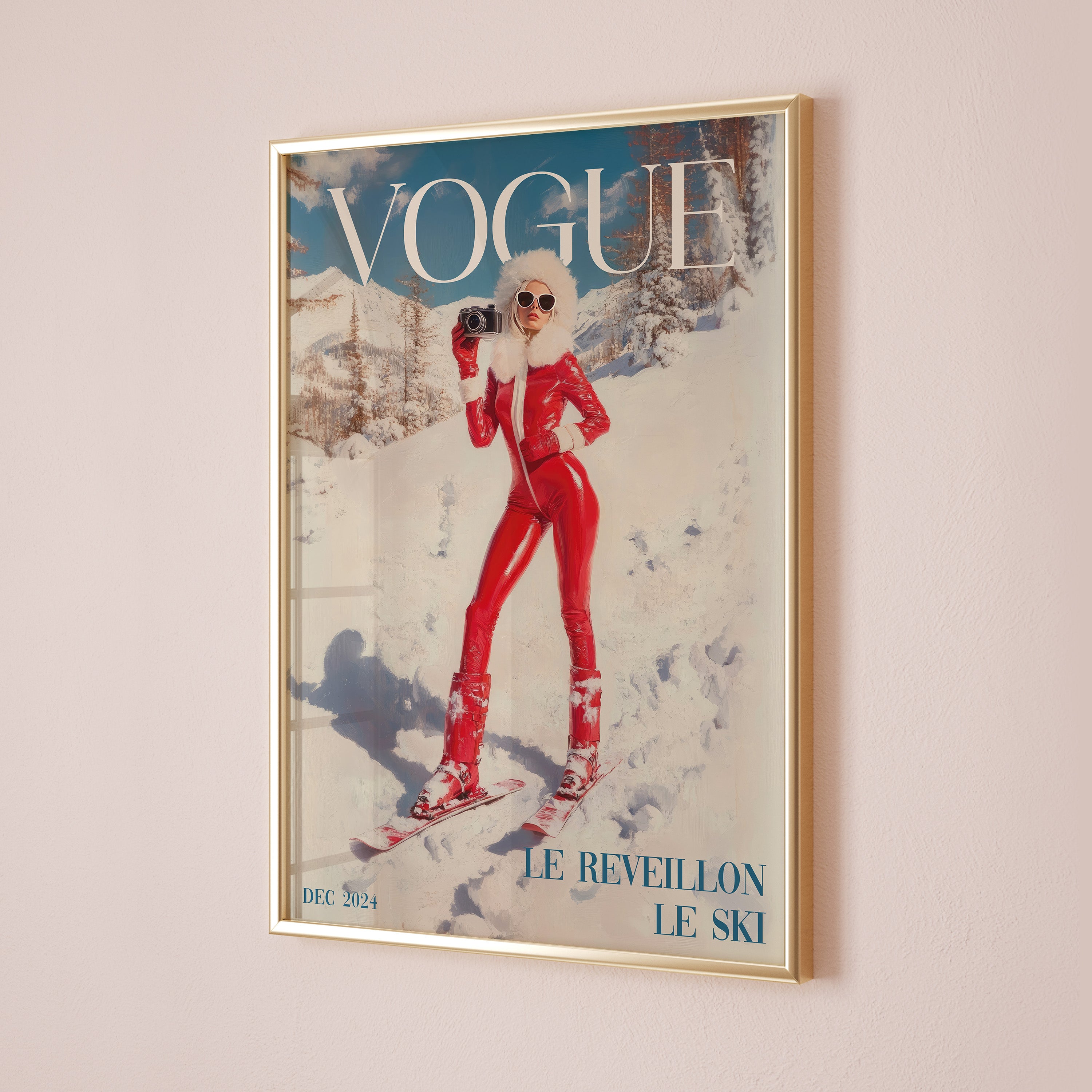 Après Ski Vogue Cover Print | Matte Vertical Poster