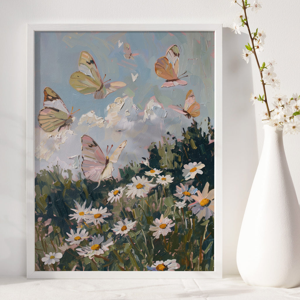 Butterflies Spring Print | Matte Vertical Poster