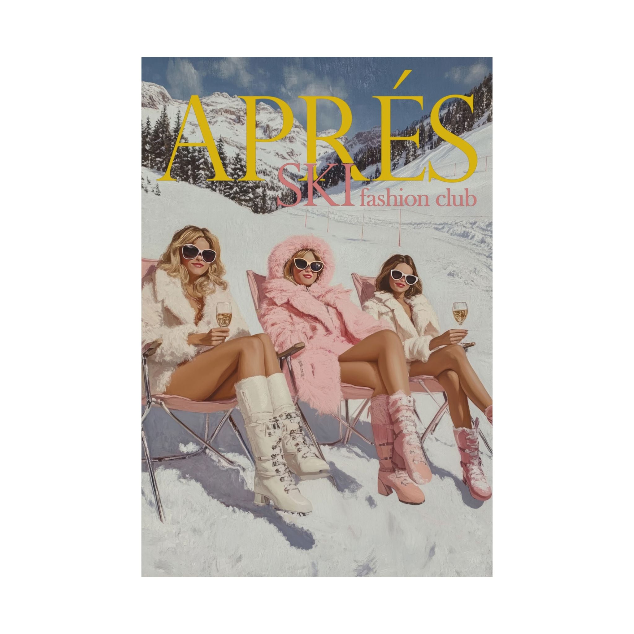 Après Ski Fashion Club Print | Matte Vertical Poster