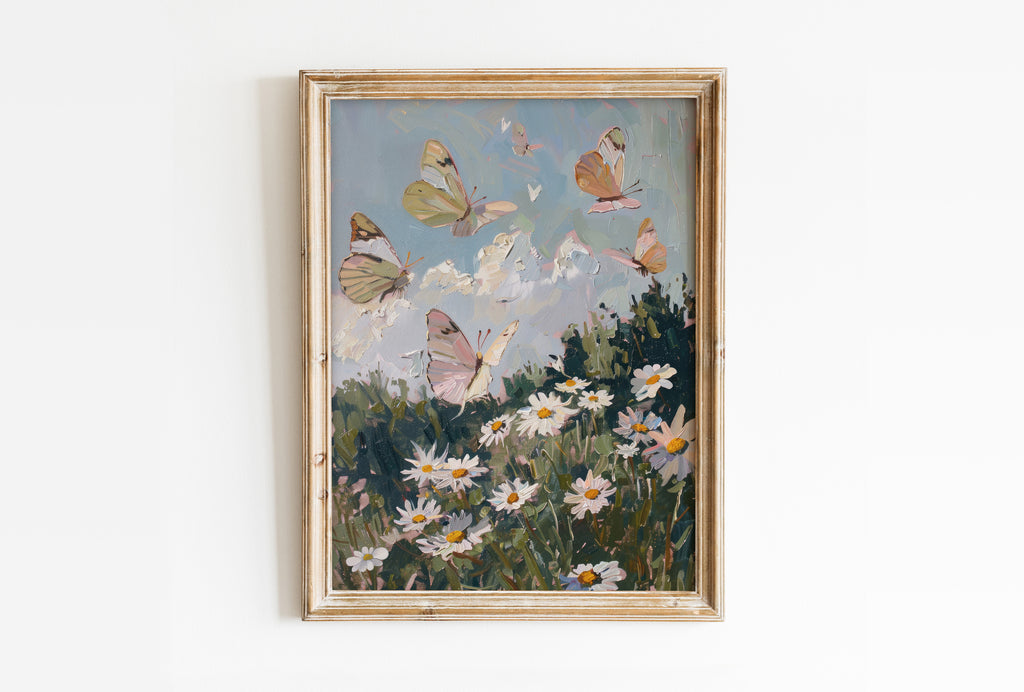 Butterflies Spring Print | Matte Vertical Poster