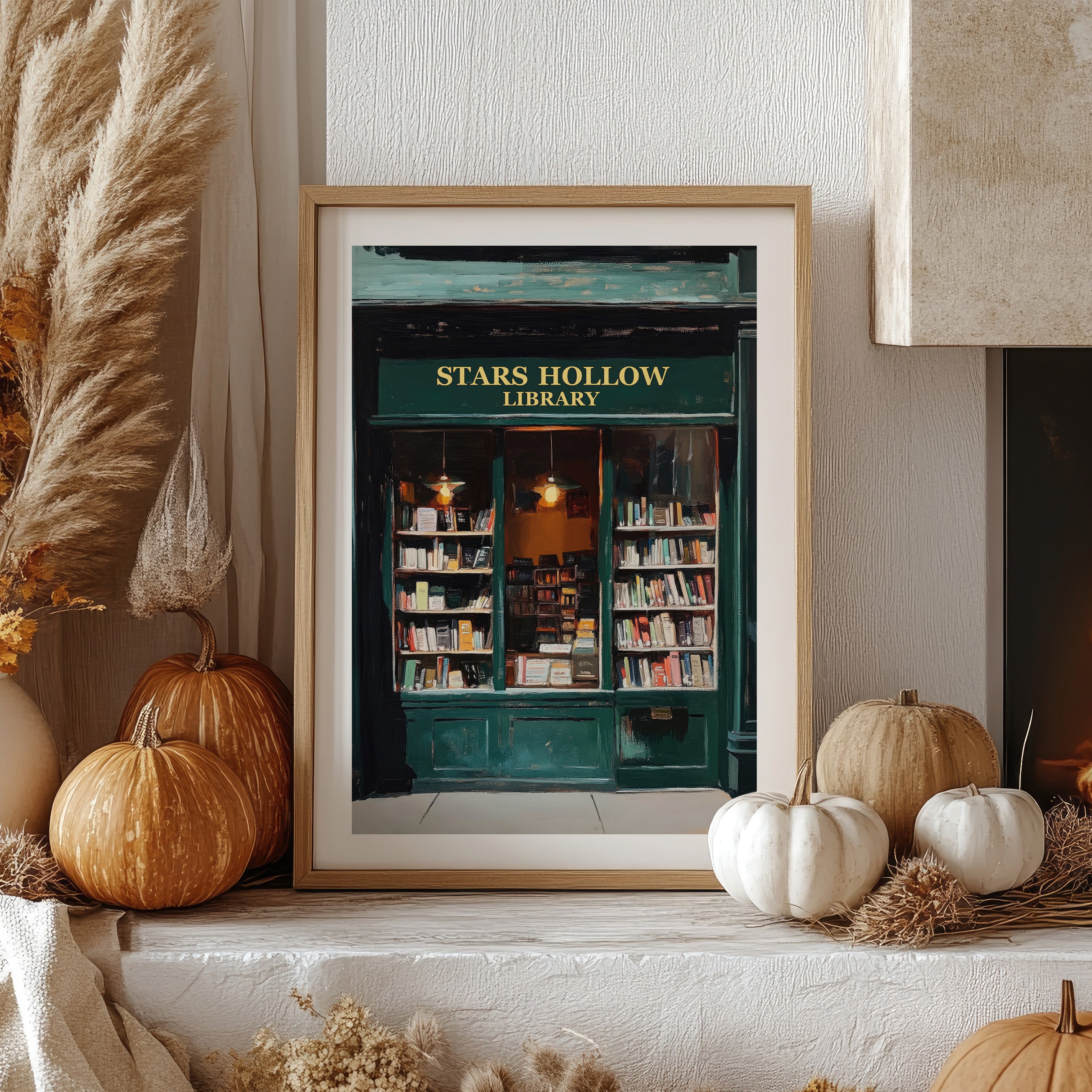 Stars Hollow Bookstore Print | Matte Vertical Poster