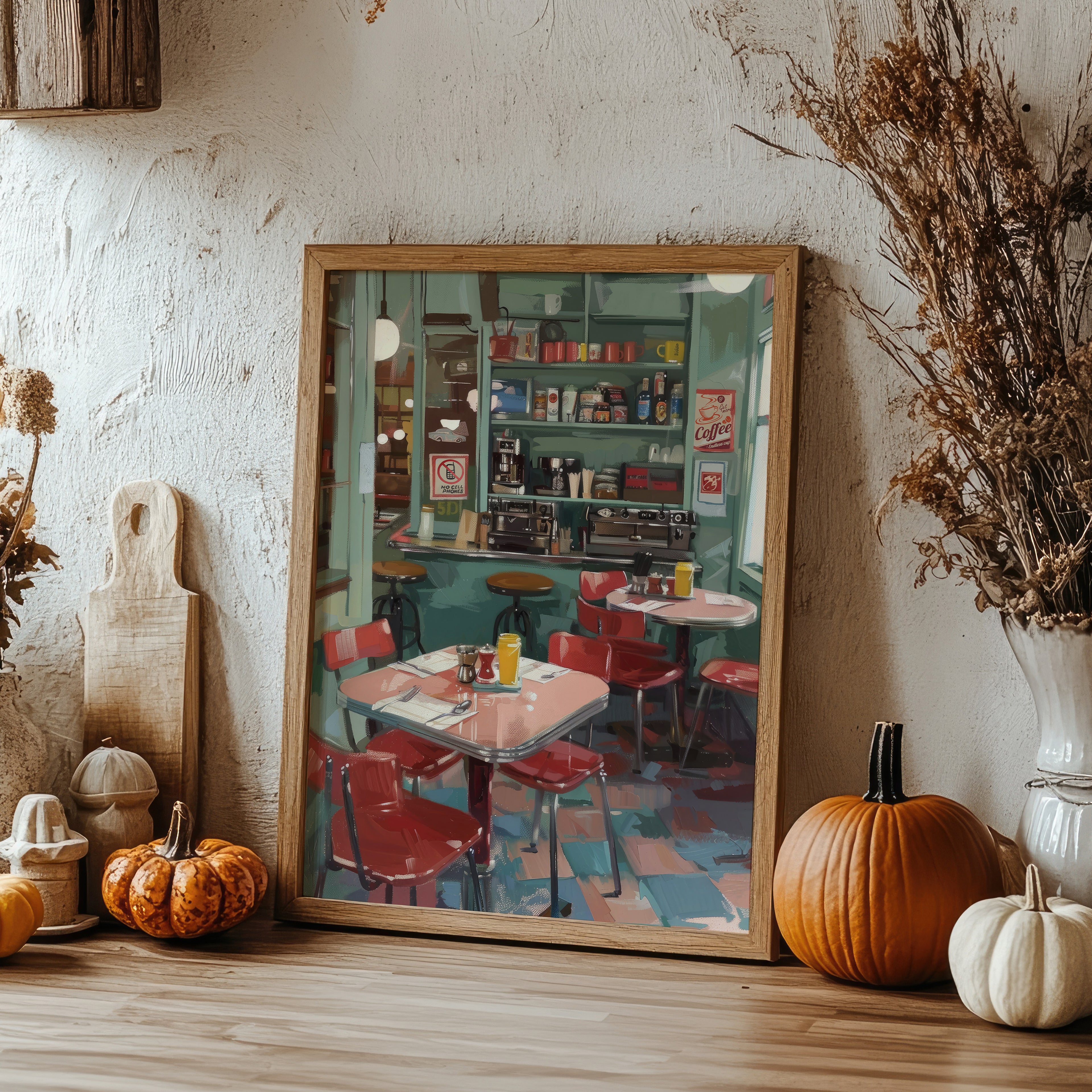 Luke's American Diner Print | Matte Vertical Poster